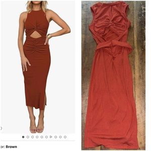 Cut out Midi Dress